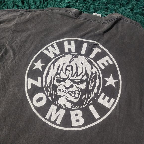 Vintage 1995 White Zombie Band Tee Rob Zombie Metal Tour Shirt - Picture 7 of 9